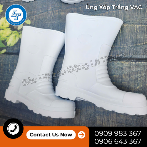 nguồn cung mạnh ủng xốp trắng VAC giá rẻ sản xuất 2 nguồn cung mạnh ủng xốp trắng VAC giá rẻ sản xuất 2