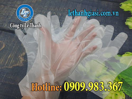 giá sỉ một bao găng tay nilon, găng tay dùng 1 lần gt nilon