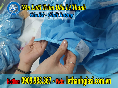nón lưới rùm đầu công nhân gọn nhẹ, giá cả hợp lý nón lưới trùm đầu