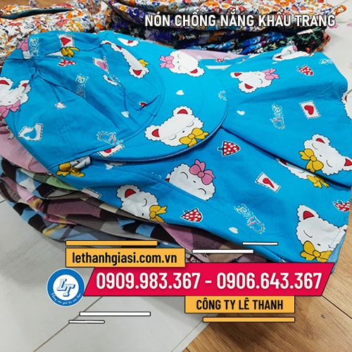 Mũ khẩu trang chống nắng vành rộng cao cấp Mũ khẩu trang chống nắng vành rộng cao cấp