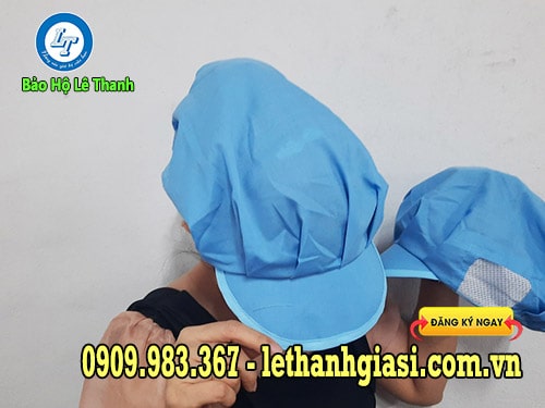 nón trùm tóc công nhân thấm hút, không bết tóc nón công nhân