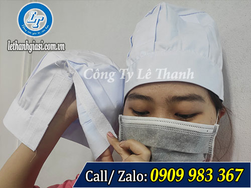 Nón đầu bếp màu trắng giá sỉ rẻ Nón đầu bếp