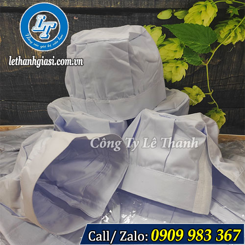 Nón đầu bếp màu trắng giá sỉ rẻ Nón đầu bếp