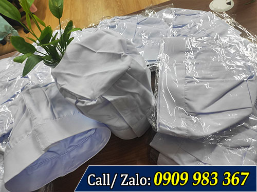 Nón đầu bếp màu trắng giá sỉ rẻ Nón đầu bếp màu trắng
