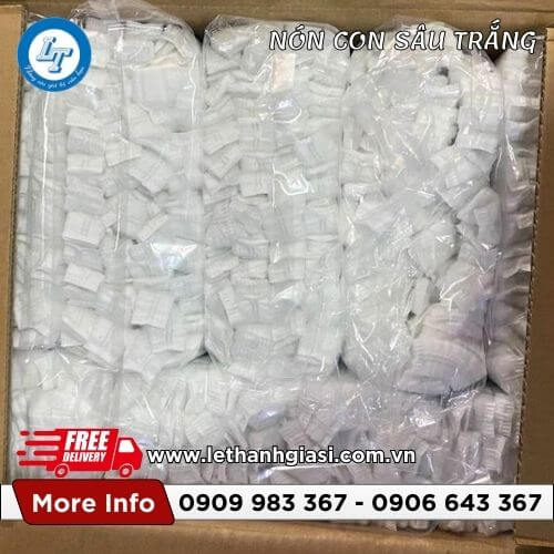 bỏ mối giá rẻ nón con sâu trắng bo chun tận xưởng 6 bỏ mối giá rẻ nón con sâu trắng bo chun tận xưởng 6