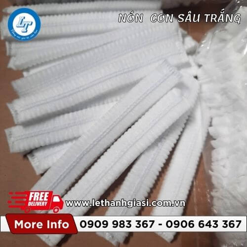 bỏ mối giá rẻ nón con sâu trắng bo chun tận xưởng 5 bỏ mối giá rẻ nón con sâu trắng bo chun tận xưởng 5