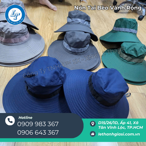 nón tai bèo vành rộng giá sỉ cho đại lý có tem phản quang 1 nón tai bèo vành rộng giá sỉ cho đại lý có tem phản quang 1
