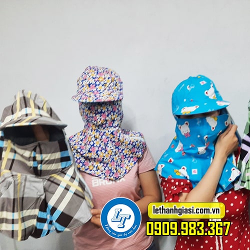 nón trùm đầu chống nắng cho mùa lễ Tết Nguyên Đán, nón trùm đầu