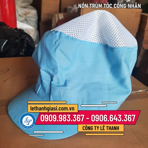 NÓN LƯỚI BAO TÓC công nhân màu xanh NÓN LƯỚI BAO TÓC công nhân màu xanh