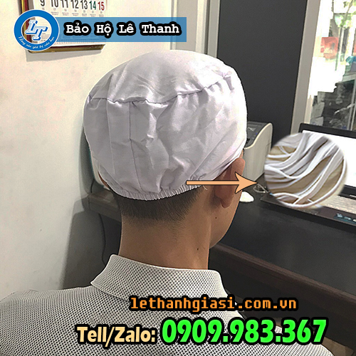 nón trùm đầu y tế gọn gàng khi làm việc mũ y tế