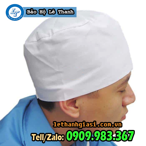nón trùm đầu y tế gọn gàng khi làm việc mũ y tế