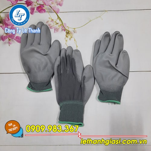 Găng tay phủ pu – an toàn trong môi trường điện nhiệt gt phủ pu
