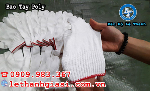 găng tay len đen trắng tại lê thanh freeship, miễn phí đổi trả len poly