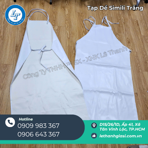 tạp dề simili trắng sạch – chuyên sỉ cho quán ăn, bếp công nghiệp 4 tạp dề simili trắng sạch – chuyên sỉ cho quán ăn, bếp công nghiệp 4