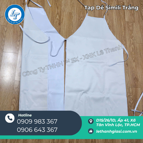 tạp dề simili trắng sạch – chuyên sỉ cho quán ăn, bếp công nghiệp 3 tạp dề simili trắng sạch – chuyên sỉ cho quán ăn, bếp công nghiệp 3