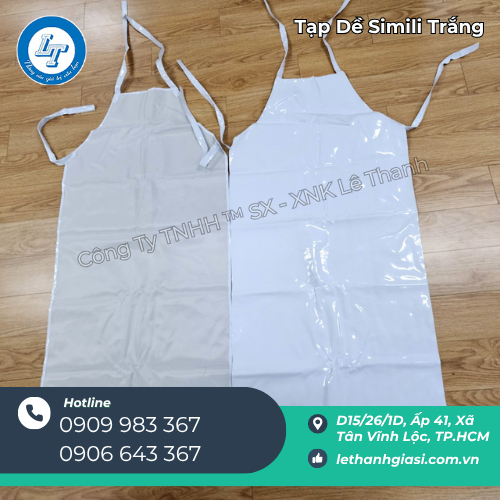 tạp dề simili trắng sạch – chuyên sỉ cho quán ăn, bếp công nghiệp 1 tạp dề simili trắng sạch – chuyên sỉ cho quán ăn, bếp công nghiệp 1
