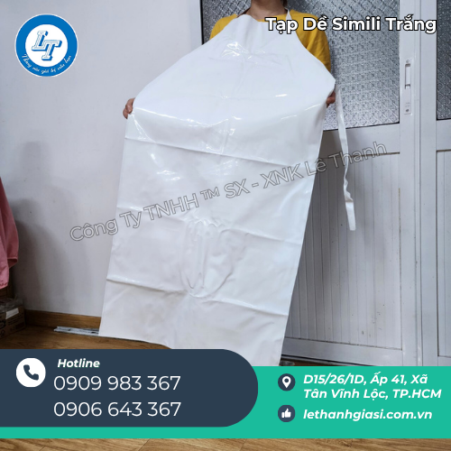 tạp dề simili trắng sạch – chuyên sỉ cho quán ăn, bếp công nghiệp 5 tạp dề simili trắng sạch – chuyên sỉ cho quán ăn, bếp công nghiệp 5