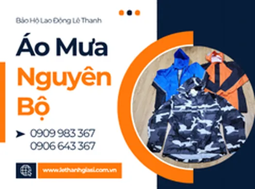 ÁO MƯA NGUYÊN BỘ thời trang – sỉ giá tốt, tiện lợi sử dụng