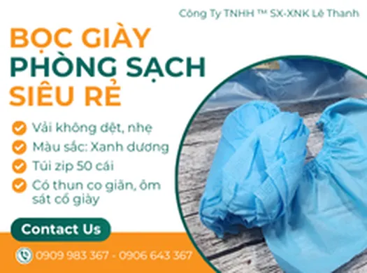 BỌC GIÀY PHÒNG SẠCH siêu rẻ mua sỉ giá cực tốt