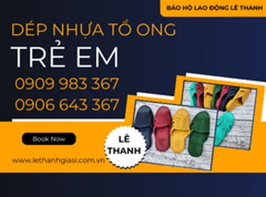Nguồn hàng DÉP NHỰA TỔ ONG TRẺ EM chuyên giá sỉ