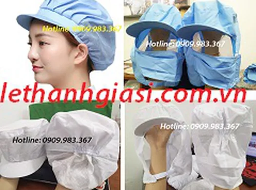 XƯỞNG MAY NÓN  -  MŨ BAO TÓC CHO CÁC CÔNG TY THỦY SẢN