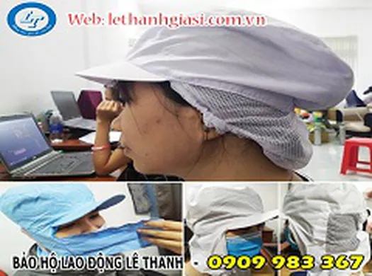 BỎ SỈ, LẺ NÓN THỦY SẢN MÀU XANH, TRẮNG CHO CÔNG NHÂN