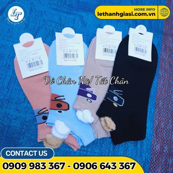 VỚ CHÂN NỮ VẢI COTTON