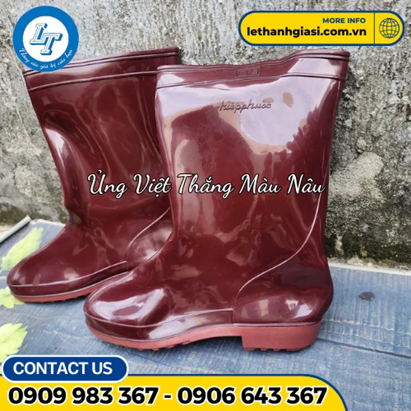 Ủng Cao Su Nâu Giá Rẻ