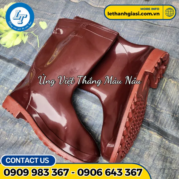 Ủng Cao Su Nâu Giá Rẻ