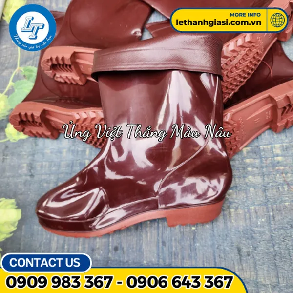 Ủng Cao Su Nâu Giá Rẻ