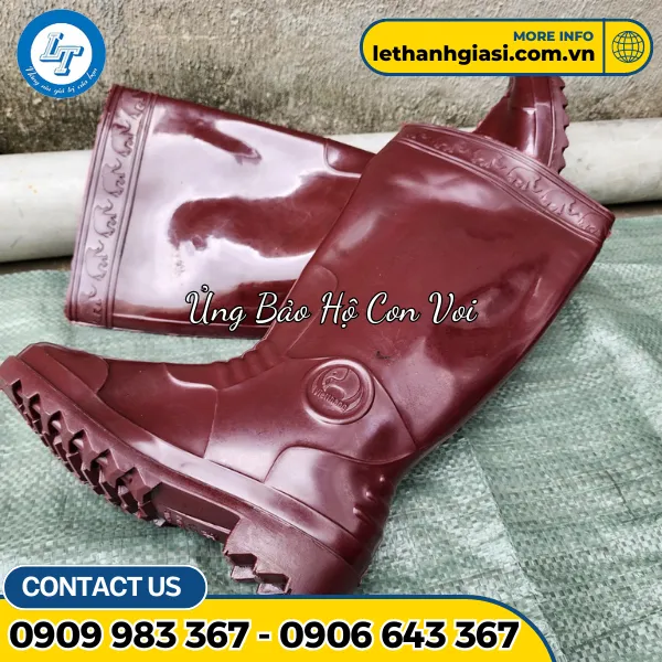 Ủng Cao Su Con Voi Nâu