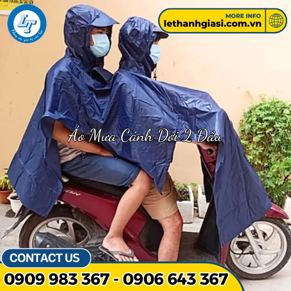ÁO MƯA CÁNH DƠI 2 ĐẦU