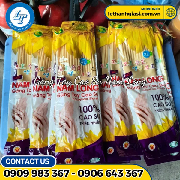 GĂNG TAY CAO SU NAM LONG
