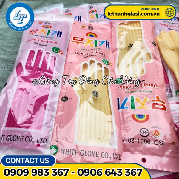 GĂNG TAY CAO SU ĐÔNG CẦU VỒNG