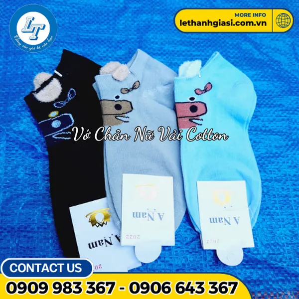 VỚ CHÂN NỮ VẢI COTTON