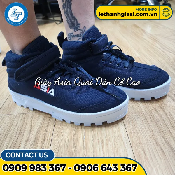 GIÀY ASIA CỔ CAO CỘT DÂY