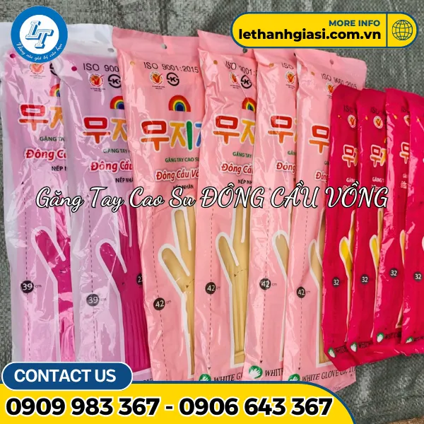 GĂNG TAY CAO SU ĐÔNG CẦU VỒNG