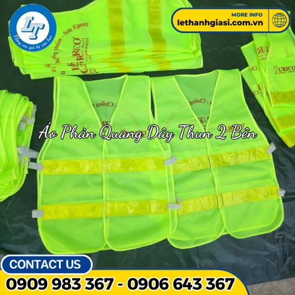 ÁO PHẢN QUANG DÂY THUN 2 BÊN