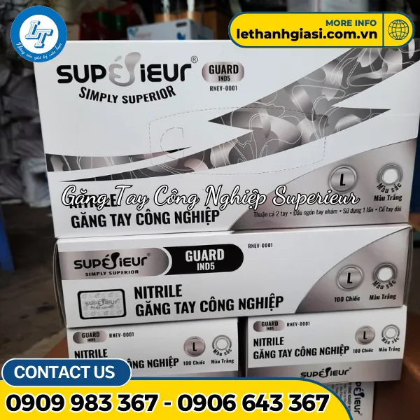 GĂNG TAY CÔNG NGHIỆP NITRILE