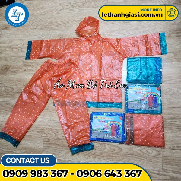 Áo Mưa Bộ Trẻ Em