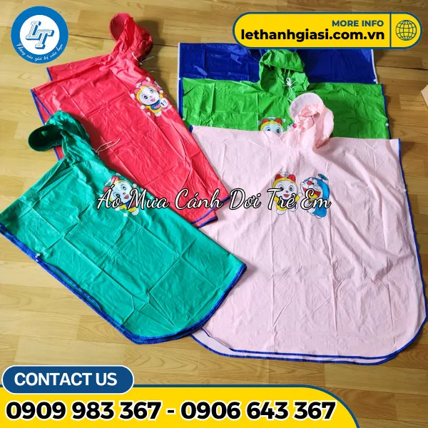 ÁO MƯA CÁNH DƠI TRẺ EM