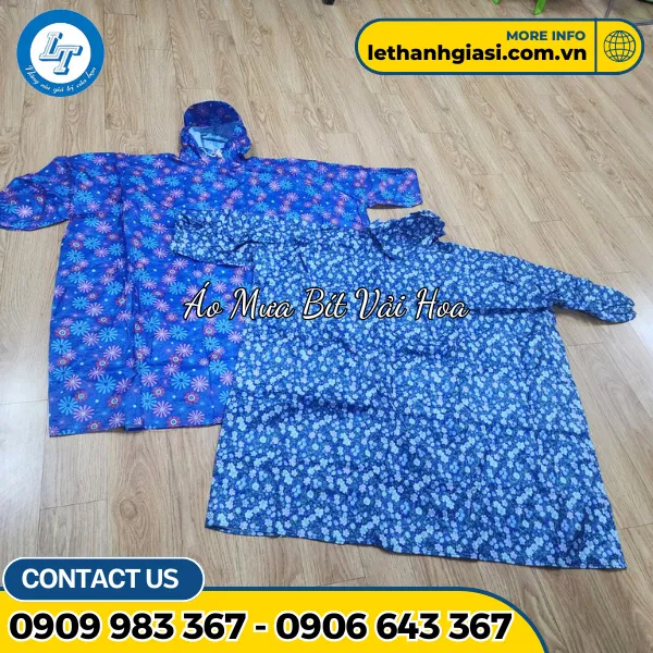 ÁO MƯA BÍT VẢI HOA