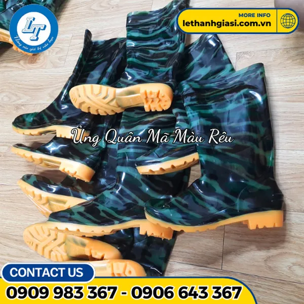 Ủng Quân Mã Màu Rêu