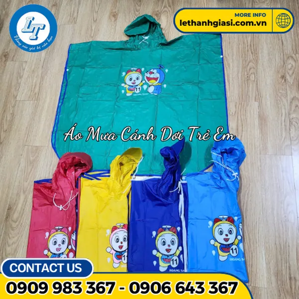 ÁO MƯA CÁNH DƠI TRẺ EM