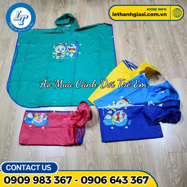 ÁO MƯA CÁNH DƠI TRẺ EM