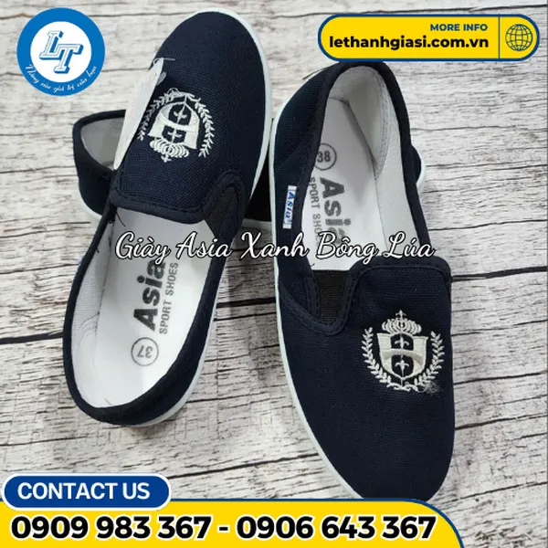 GIÀY ASIA  BÔNG LÚA XANH 