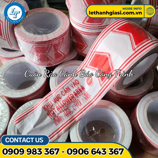 DÂY RÀO CẢNH BÁO ĐỎ TRẮNG