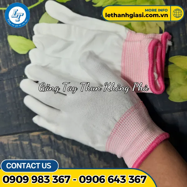 BAO TAY VẢI KHÔNG PHỦ VIỀN HỒNG