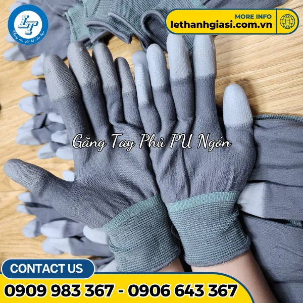 Bao Tay Thun Phủ PU Ngón