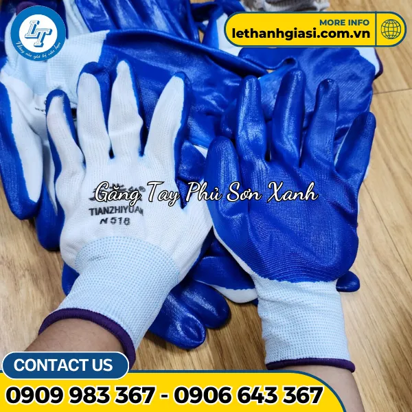 BAO TAY VẢI PHỦ SƠN XANH